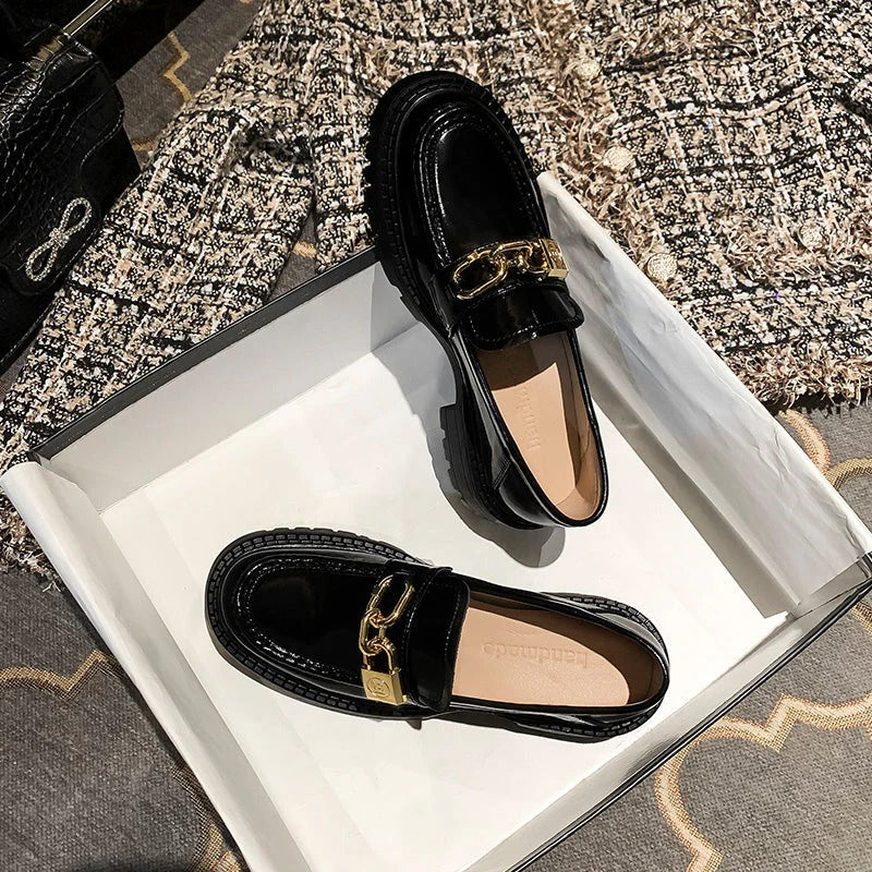 Elegante Leren Loafers voor Dames