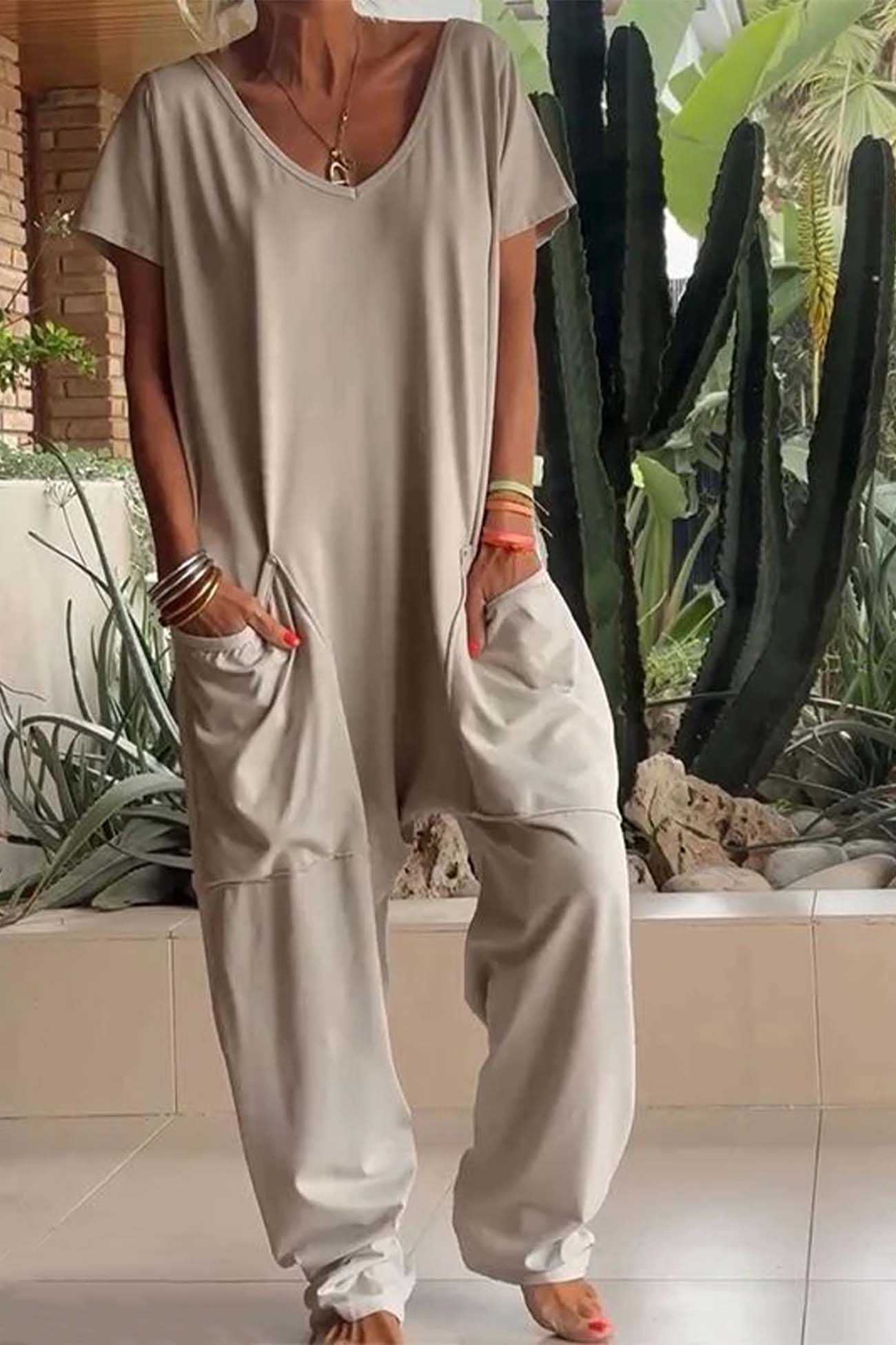 Comfortabele en Ruime Jumpsuit