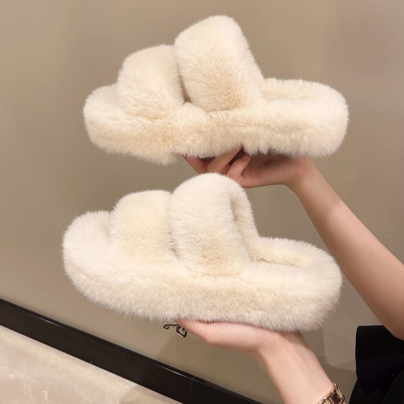 Fluffy Fashion Pantoffels