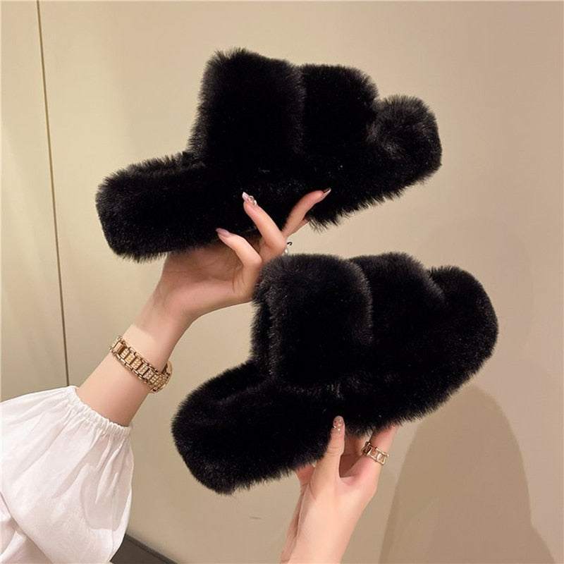 Fluffy Fashion Pantoffels