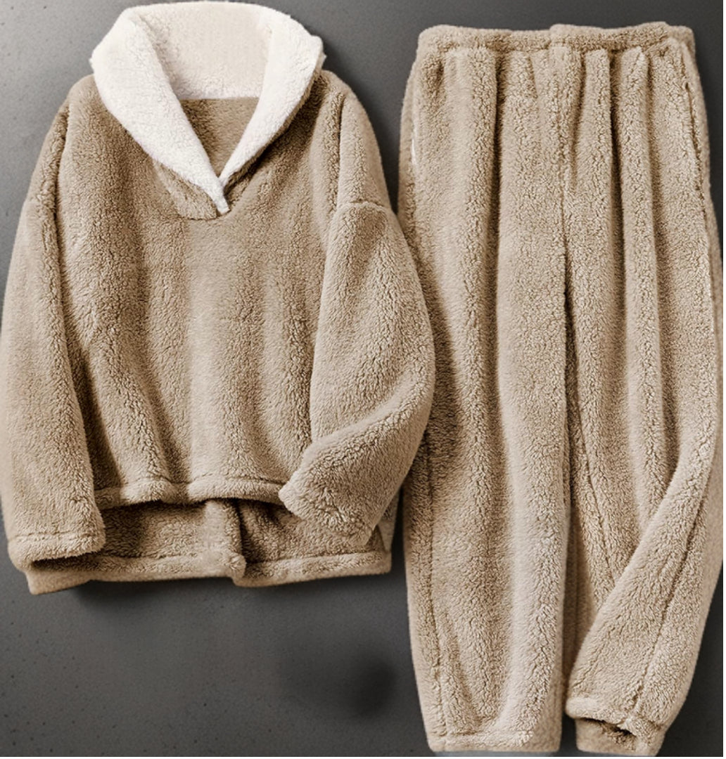 Pluche Fleece Loungewear - Tweedelige Set