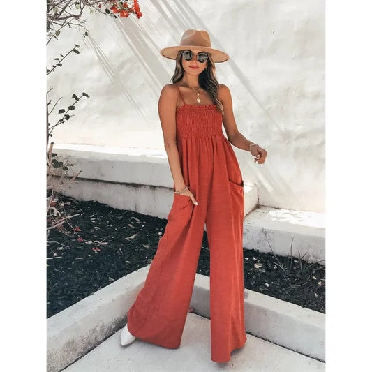 Casual Jumpsuit met Spaghettibandjes