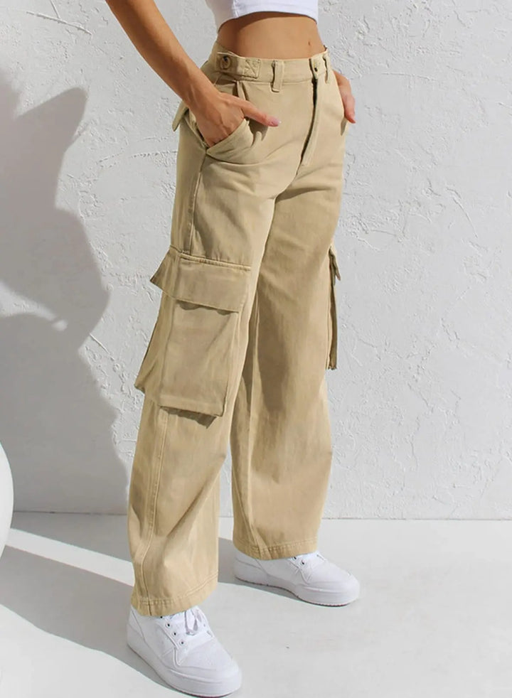 Baggy Cargo Broek met Meerdere Zakjes voor Dames