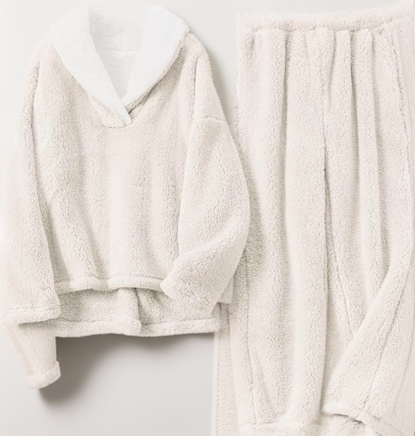 Pluche Fleece Loungewear - Tweedelige Set