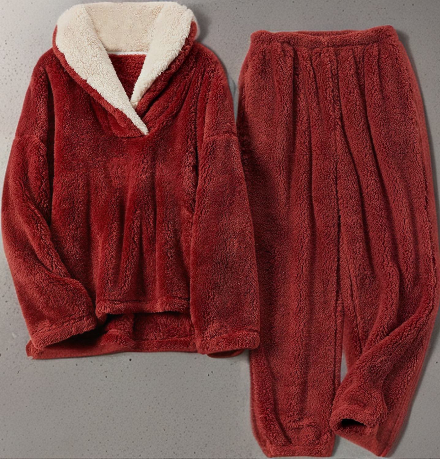 Pluche Fleece Loungewear - Tweedelige Set