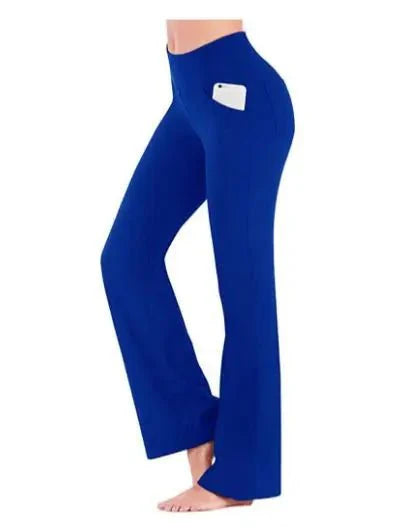 Flared Pants met Hoge Taille en Stretchstof