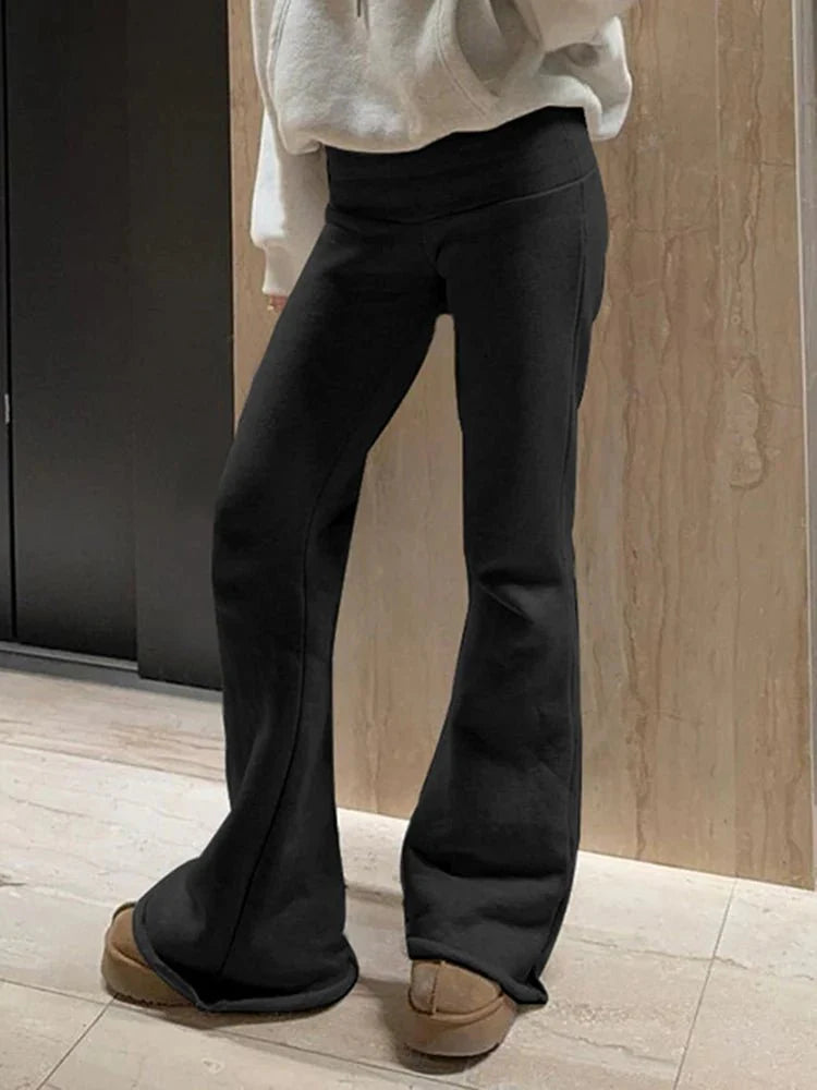 Flared Broek met Stretch - Comfortabel en Stijlvol