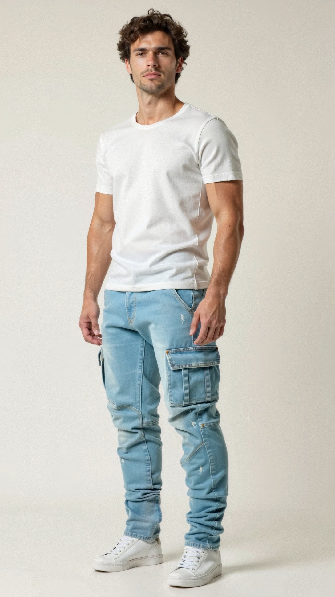 Cargo Jeans met Stretch voor Heren