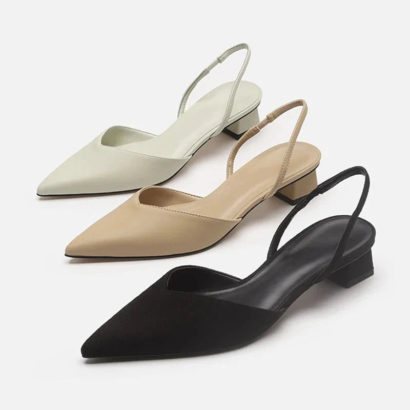 Taps Toelopende Hakken - Slingback Stijl