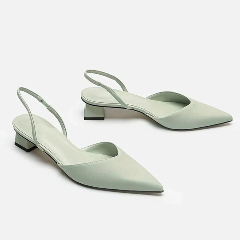 Taps Toelopende Hakken - Slingback Stijl