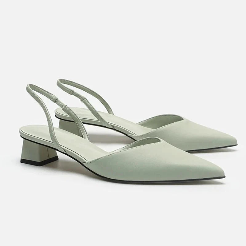 Taps Toelopende Hakken - Slingback Stijl