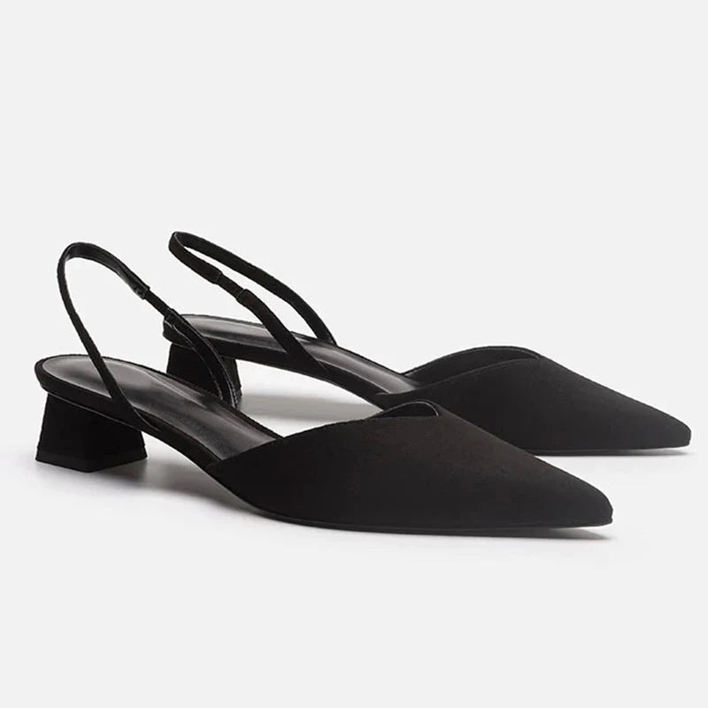 Taps Toelopende Hakken - Slingback Stijl