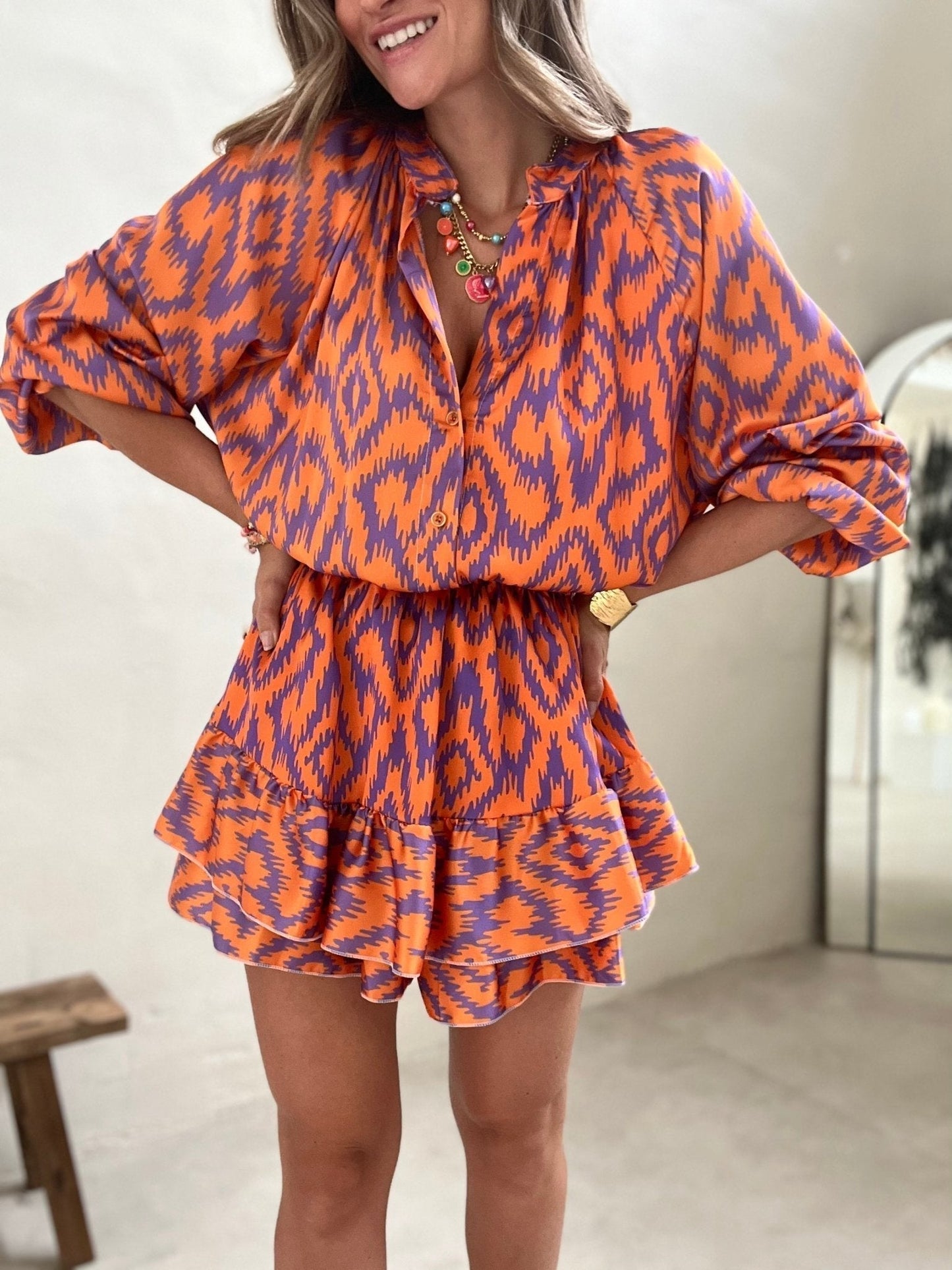 Boho Jumpsuit in Azteken Stijl