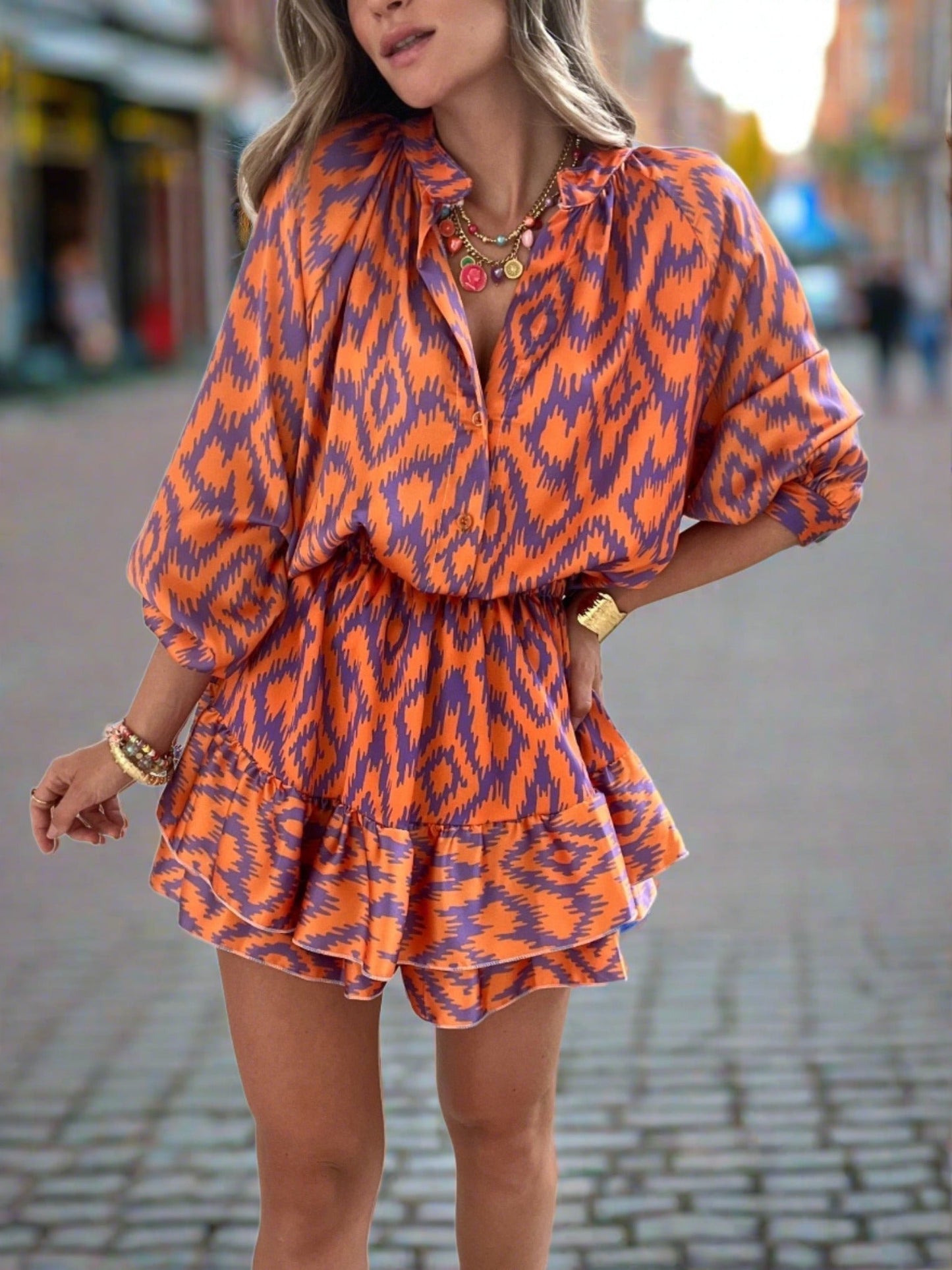 Boho Jumpsuit in Azteken Stijl