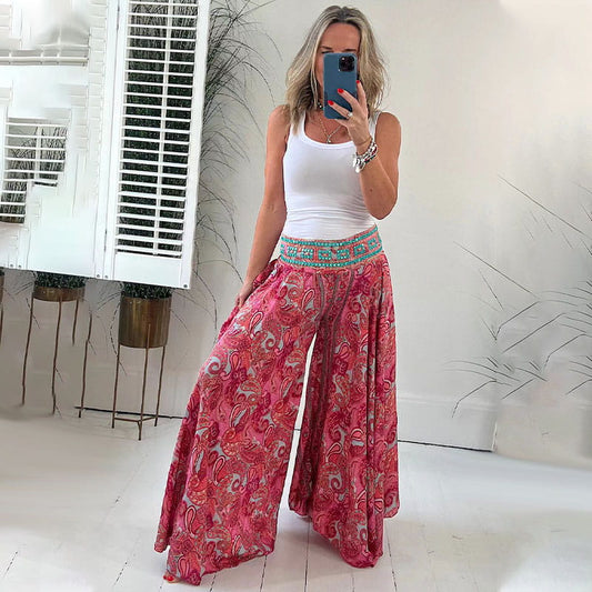 Boho Broek met Paisley Print