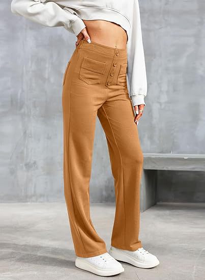 High-Waisted Broek – Elastische Taille en Stijlvol Ontwerp