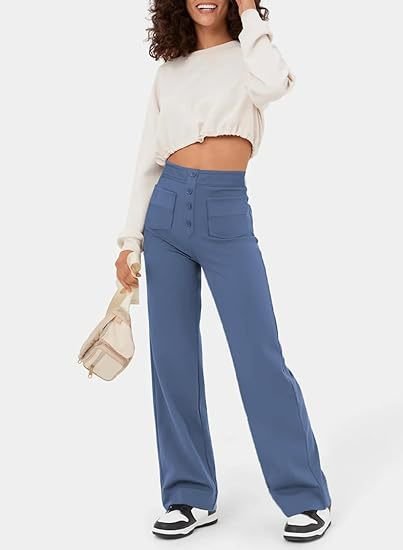 High-Waisted Broek – Elastische Taille en Stijlvol Ontwerp